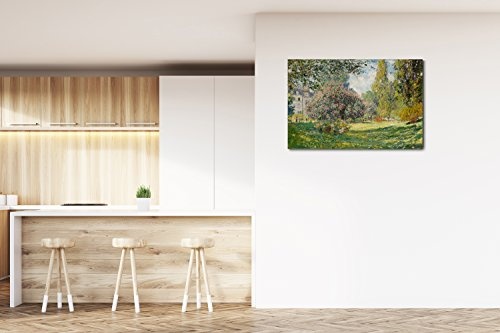 Printed Paintings Leinwand (120x80cm): Claude Monet - Landschaft am Park Monceau (1876)