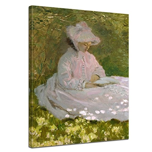Wandbild Claude Monet Die Lesende - 50x70cm hochkant -...