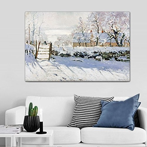 CanvasArts Die Elster - Claude Monet - Leinwand Bild auf...
