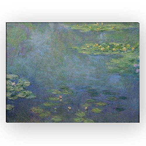 Wandkings Leinwandbilder von Claude Monet - Wähle ein Motiv & Größe: Seerosenteich - 80 x 60 cm