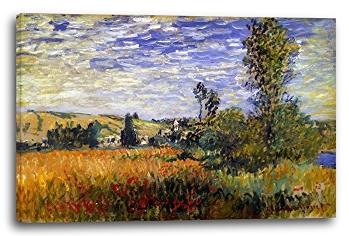 Leinwand (120x80cm): Claude Monet - Weg durch die Mohnfelder, ILE Saint-Martin
