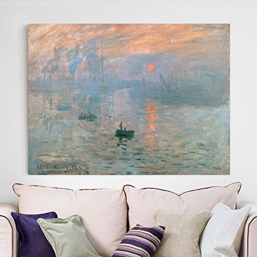 Bilderwelten Leinwandbild div. Künstler Claude Monet Impression (Sonnenaufgang) 60 x 80cm