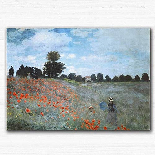 shbghy Leinwandbild Claude Monet berühmte Ölgemälde Impressionist Wandkunst Bild für Wohnzimmer Dekoration