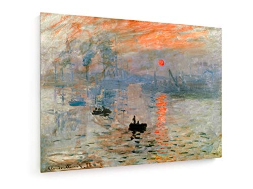 Claude Monet - Impression Sonnenaufgang - 1872-80x60 cm - Leinwandbild auf Keilrahmen - Wand-Bild - Kunst, Gemälde, Foto, Bild auf Leinwand - Alte Meister/Museum