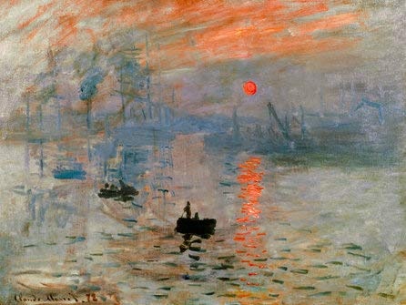 Claude Monet - Impression Sonnenaufgang - 1872-80x60 cm - Leinwandbild auf Keilrahmen - Wand-Bild - Kunst, Gemälde, Foto, Bild auf Leinwand - Alte Meister/Museum