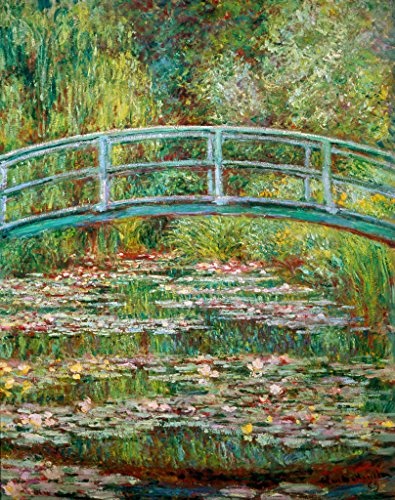 Kunstdruck/Poster: Claude Monet Japanische Brücke - hochwertiger Druck, Bild, Kunstposter, 80x100 cm