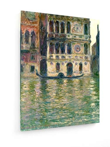 Claude Monet - Le Palais Dario - Venedig, 1908. - 30x40 cm - Textil-Leinwandbild auf Keilrahmen - Wand-Bild - Kunst, Gemälde, Foto, Bild auf Leinwand - Alte Meister/Museum