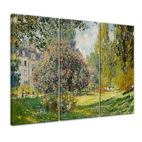 Wandbild Claude Monet Parc Monceau - 150x90cm mehrteilig...