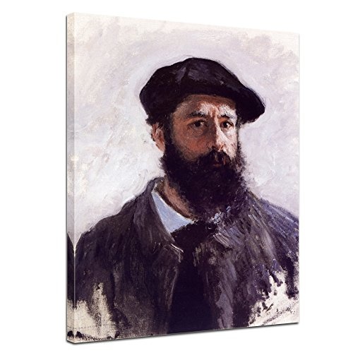 Wandbild Claude Monet Selbstportrait - 30x40cm hochkant -...