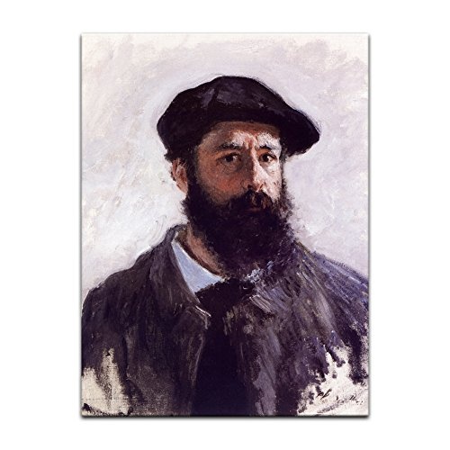 Wandbild Claude Monet Selbstportrait - 30x40cm hochkant -...