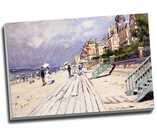 Strand bei Trouville von Claude Monet Wall Art Print auf...
