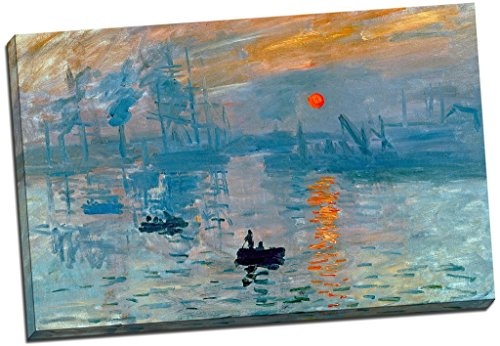 Claude Monet Sunrise Leinwandbild Eindruck Wand Art Großer 76,2 x 50,8 cm (76.2 cm x 50.8 cm)