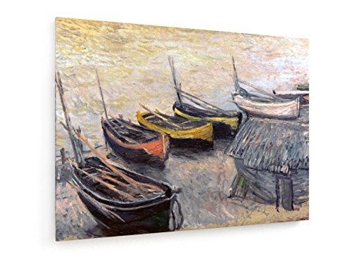 Claude Monet, Boote am Strand - 80x60 cm -...