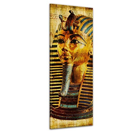 Keilrahmenbild - Pharao - Ägypten - Bild auf Leinwand - 40 x 120 cm - Leinwandbilder - Bilder als Leinwanddruck - Städte & Kulturen - Afrika - altes Ägypten - Pharaonenmaske