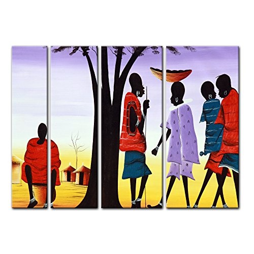 Keilrahmenbild - Afrika Design II - Bild auf Leinwand -...