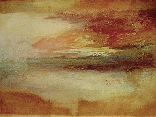 Artland Qualitätsbilder I Bild auf Leinwand Leinwandbilder Wandbilder 80 x 60 cm Landschaften Sonnenaufgang -untergang Malerei Rot B3MG Sonnenuntergang Bei Margate 1840