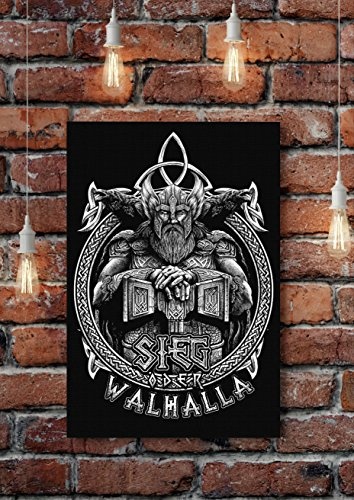 Uglyshirt89 Sieg oder Walhalla Premium Leinwand |...