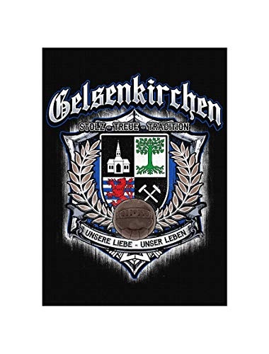 Uglyshirt89 Für Immer Gelsenkirchen Premium Leinwand | Keilrahmen Bild Gemälde Wandbild Poster (45 x 30 cm)