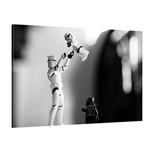 ge Bildet !!! SENSATIONSPREIS hochwertiges Leinwandbild - Stormtrooper III Trouble - 30 x 20 cm einteilig