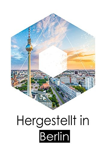 ge Bildet® hochwertiges Panorama Leinwandbild XXL - Skyline von Berlin II - Deutschland - 120 x 50 cm einteilig 3139B