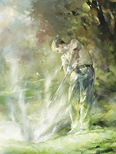 Artland Qualitätsbilder I Bild auf Leinwand Leinwandbilder Wandbilder 60 x 80 cm Sport Ballsport Golf Malerei Grün B8XQ Ein Perfekter Streik