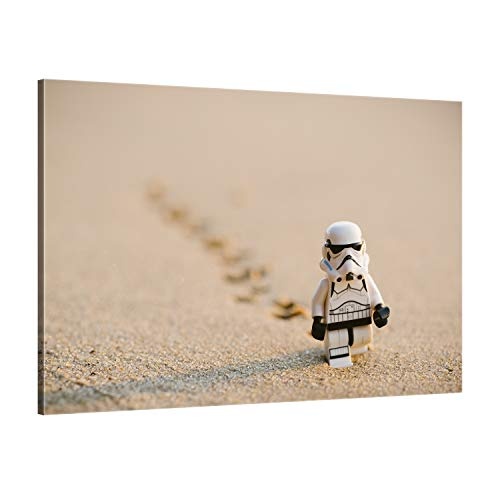 ge Bildet !!! SENSATIONSPREIS hochwertiges Leinwandbild - Stormtrooper IV Walking - 30 x 20 cm einteilig