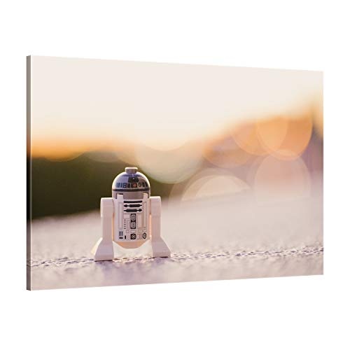 ge Bildet !!! SENSATIONSPREIS hochwertiges Leinwandbild - R2-D2-30 x 20 cm einteilig