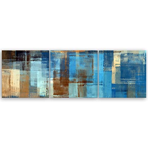 ge Bildet® hochwertiges Leinwandbild XXL Panorama - Abstract Colored I - 150 x 50 cm mehrteilig (3 teilig) 1243