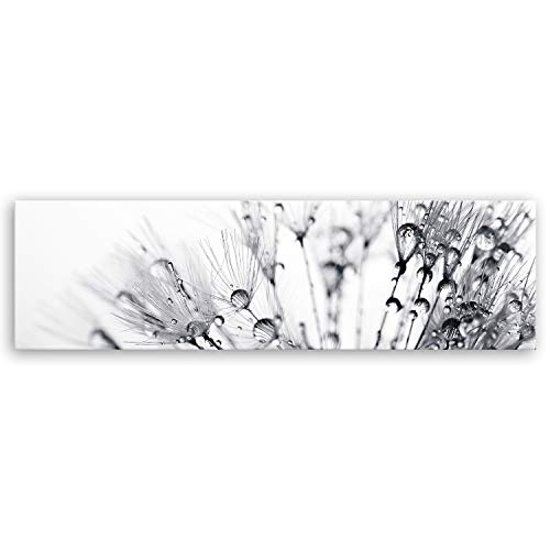 ge Bildet® hochwertiges Leinwandbild XXL Panorama - Another World - schwarz weiß - 140 x 40 cm einteilig 1057