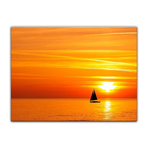Wandbild - Sailing - Bild auf Leinwand - 80 x 60 cm -...
