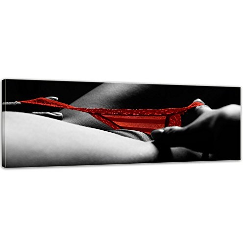 Bilderdepot24 Keilrahmenbild - Roter Slip - 120x40 cm -...