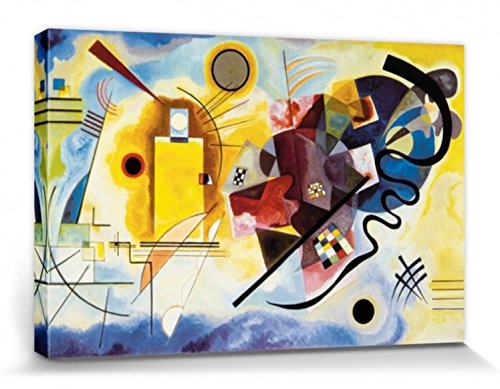 1art1 83293 Wassily Kandinsky - Gelb Rot Blau, 1925 Leinwandbild Auf Keilrahmen 120 x 80 cm