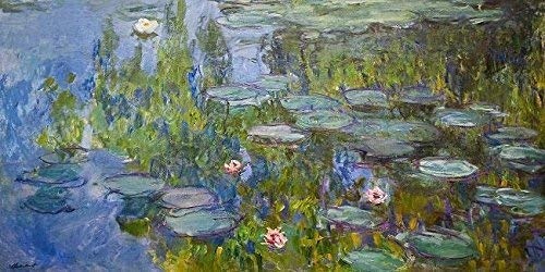 Rahmen-Kunst Keilrahmen-Bild - Claude Monet: Water Lilies...