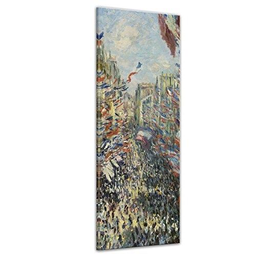Keilrahmenbild Claude Monet Die Rue Montorgueil in Paris,...