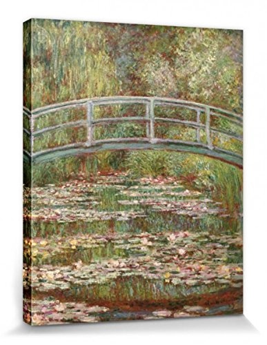 1art1 56284 Claude Monet - Die Japanische Brücke, 1899 Poster Leinwandbild Auf Keilrahmen 50 x 40 cm