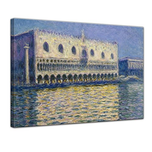 Keilrahmenbild Claude Monet Der Dogenpalast - 120x90cm...