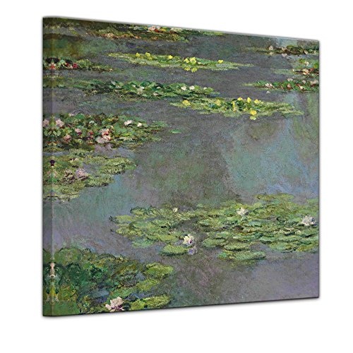 Keilrahmenbild Claude Monet Seerosenteich - 80x80cm...