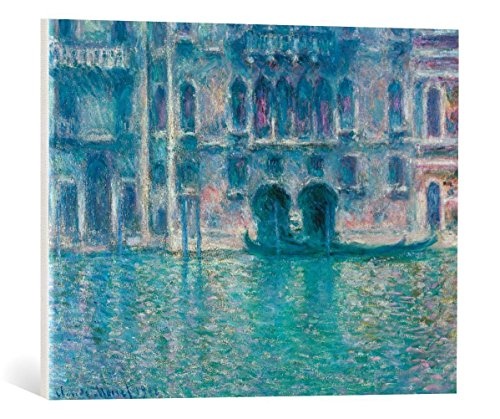 kunst für alle Leinwandbild: Claude Monet La Palais da Mula - hochwertiger Druck, Leinwand auf Keilrahmen, Bild fertig zum Aufhängen, 65x50 cm