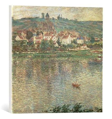 kunst für alle Leinwandbild: Claude Monet Vetheuil 1901" - hochwertiger Druck, Leinwand auf Keilrahmen, Bild fertig zum Aufhängen, 45x45 cm