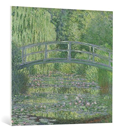 kunst für alle Leinwandbild: Claude Monet The Waterlily Pond Green Harmony 1899" - hochwertiger Druck, Leinwand auf Keilrahmen, Bild fertig zum Aufhängen, 100x95 cm