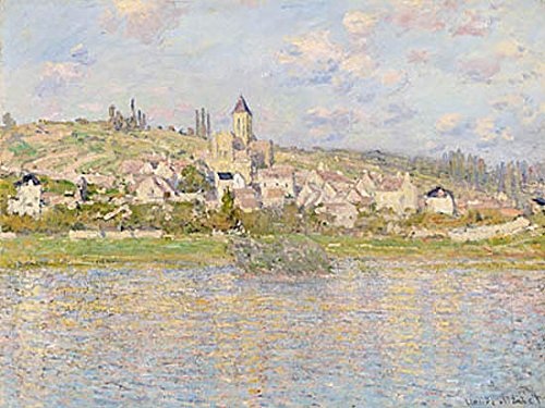 Keilrahmen-Bild - Claude Monet: Vetheuil 60 x 80 cm