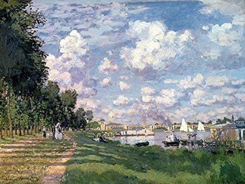 Keilrahmen-Bild - Claude Monet: The Marina at Argenteuil...
