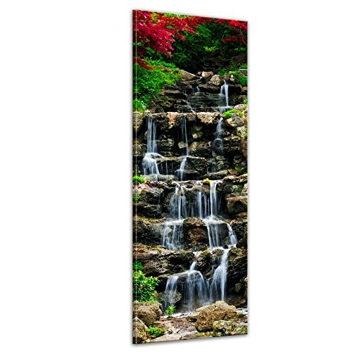 Keilrahmenbild - Wasserfall II - Bild auf Leinwand - 50 x...