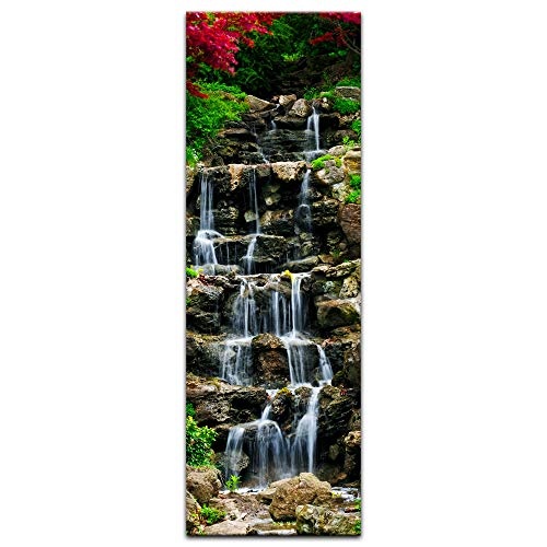 Keilrahmenbild - Wasserfall II - Bild auf Leinwand - 40 x...