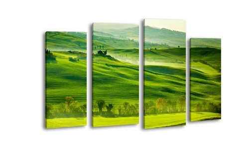 Leinwandbild Grüne Toskana LW419 Wandbild, Bild auf...