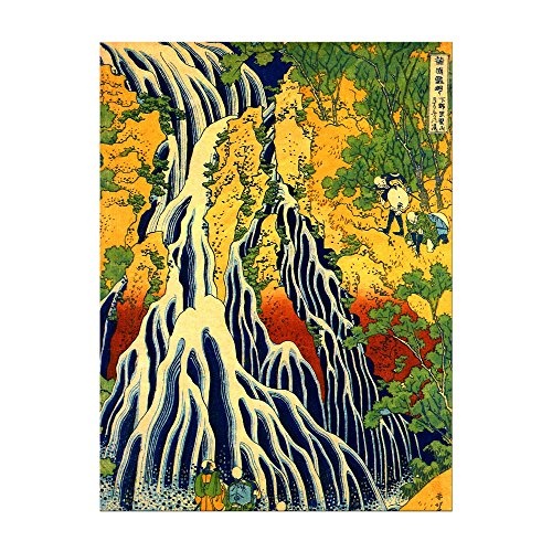 Leinwandbild Katsushika Hokusai Pilger beim Kirifuri...