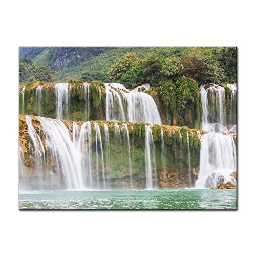 Keilrahmenbild - Wasserfall in Vietnam - Bild auf...