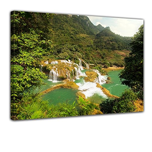 Keilrahmenbild - Wasserfall in Vietnam II - Bild auf...
