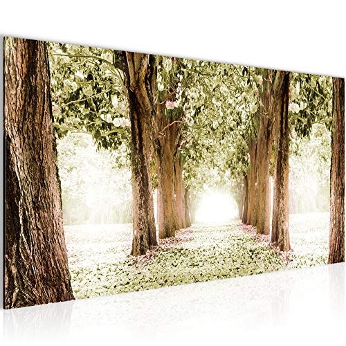Bilder Wald Landschaft Wandbild 100 x 40 cm Vlies -...