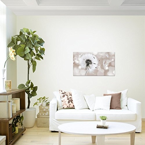 Bilder Blumen Pusteblume Wandbild 70 x 40 cm Vlies -...